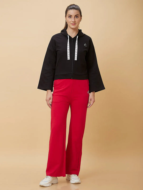 Black Long Sleeve Women's Hoodie By Being Human Clothing