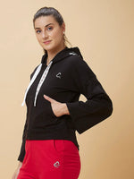 Black Long Sleeve Women's Hoodie By Being Human Clothing