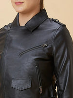 Black Boxy Fit Long Sleeve Women's Jacket By Being Human Clothing