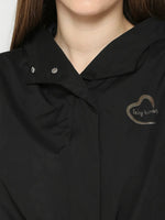 Black Easy Fit Long Sleeve Women's Jacket By Being Human Clothing